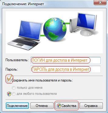 Окно: Подключение: Интернет в windows Vista